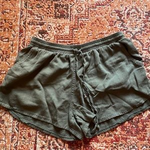 Green comfy drawstring shorts from Universal Thread